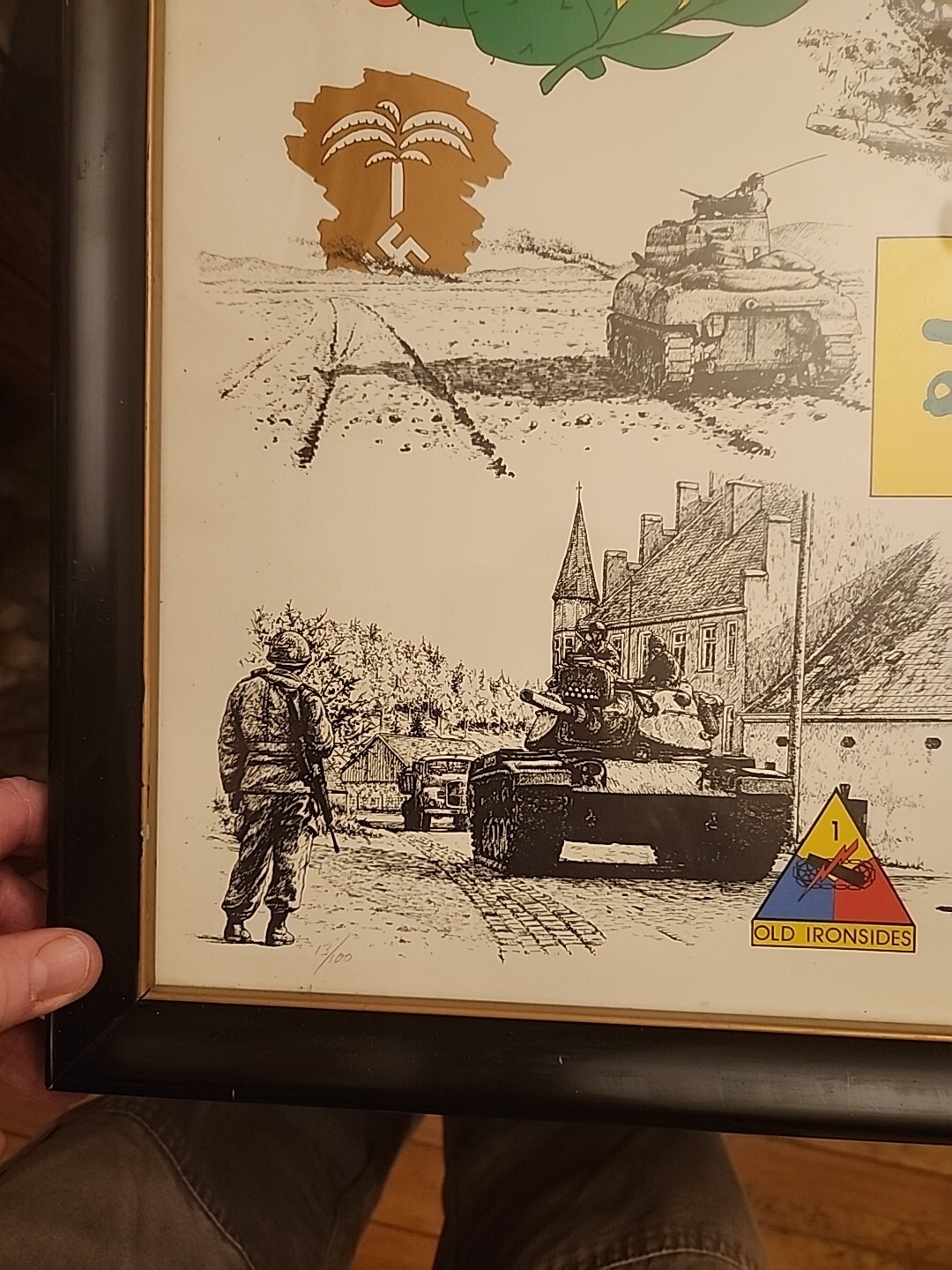 Spc Jody Harmon 1991 “13th Armored Regiment” Signed Print South Dakota Ft. Meade
