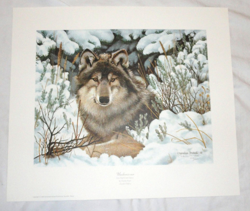 Charles Frace Art Print UNDERCOVER #568/1950 Signed abt 18 x 15 1/2 in Near Mint