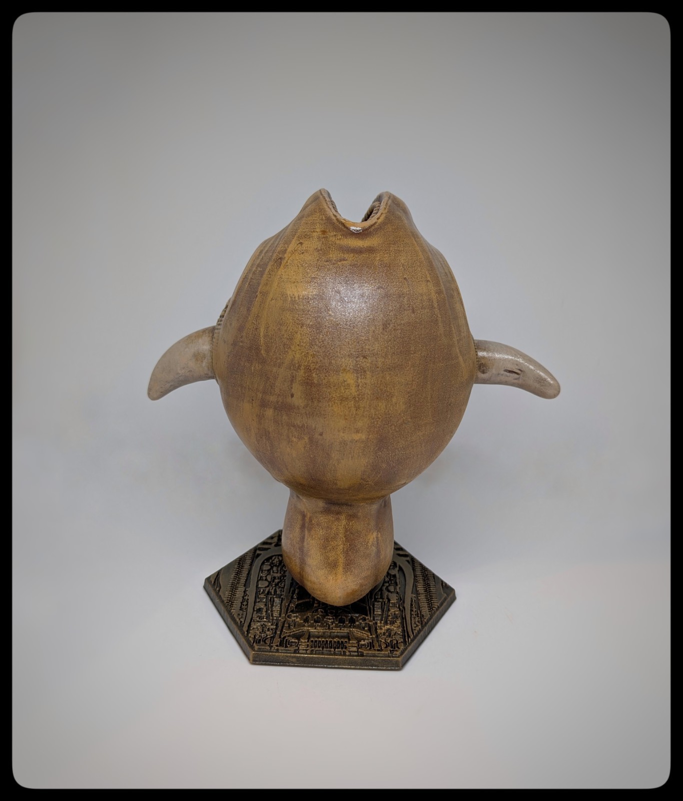 H.R. Giger Inspired- Fish Head “The Tourist” 9in (23cm/230mm) 3D Resin Sculpture