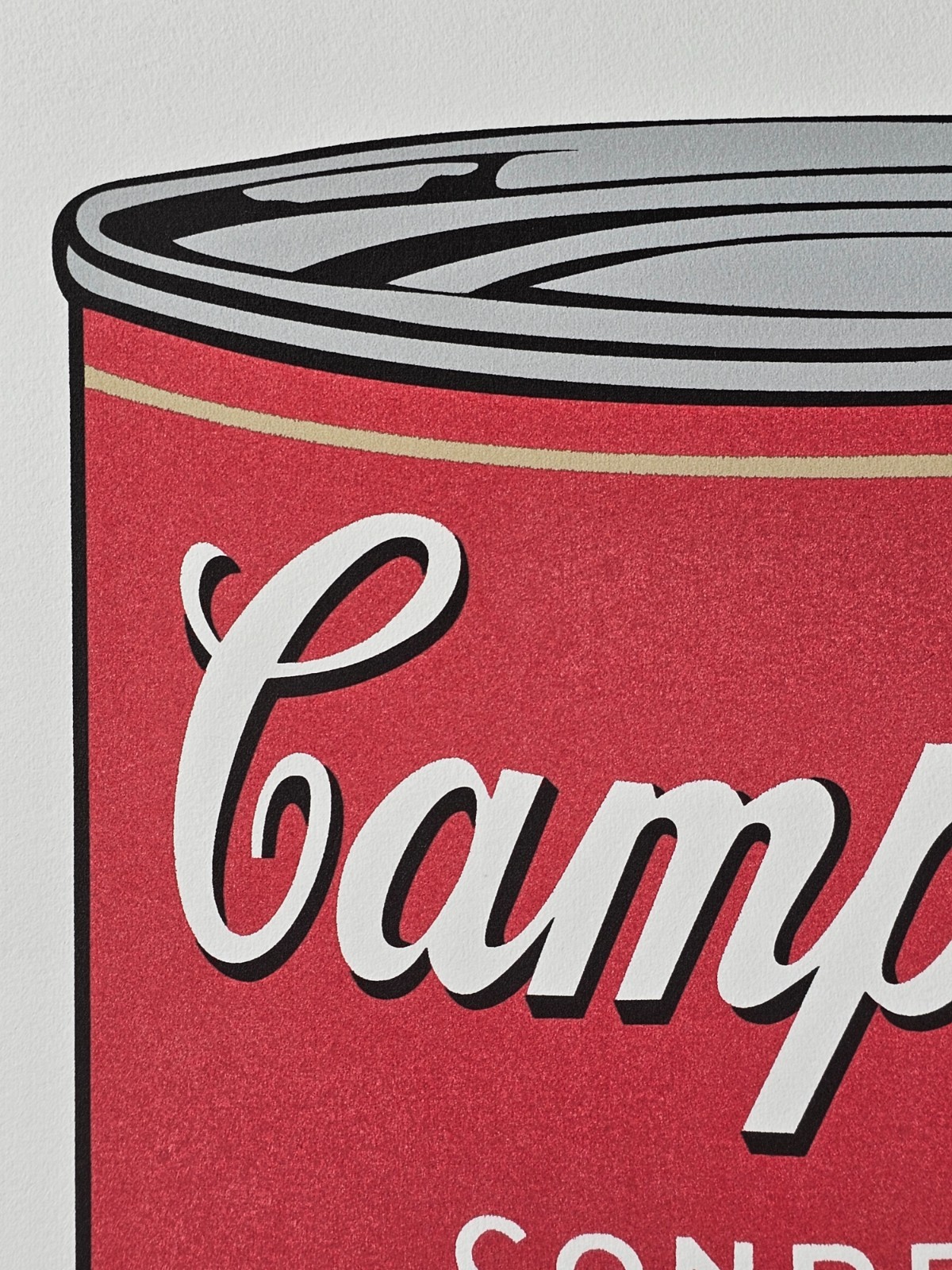 ANDY WARHOL CAMPBELL’S SOUP TOMATO SOUP HAND NUMBERED LITHOGRAPH ART PRINT