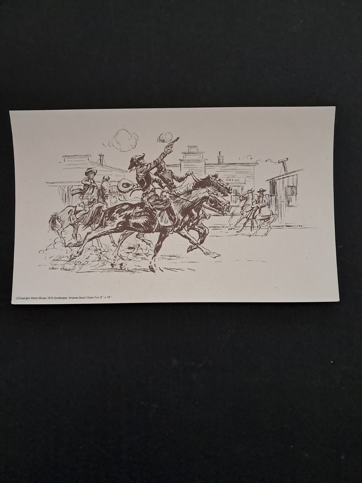 “Good Clean Fun” Vintage Art Print 1976 Albert Micale Comic Book Artist-Unframed