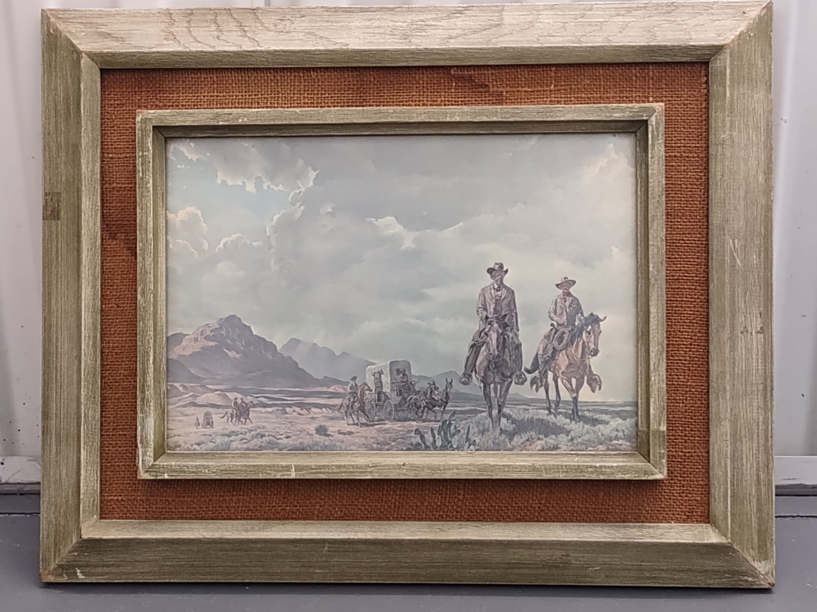 Ton Lea “Ranger Escort West of the Pecos” Framed Western Realism Print 1965