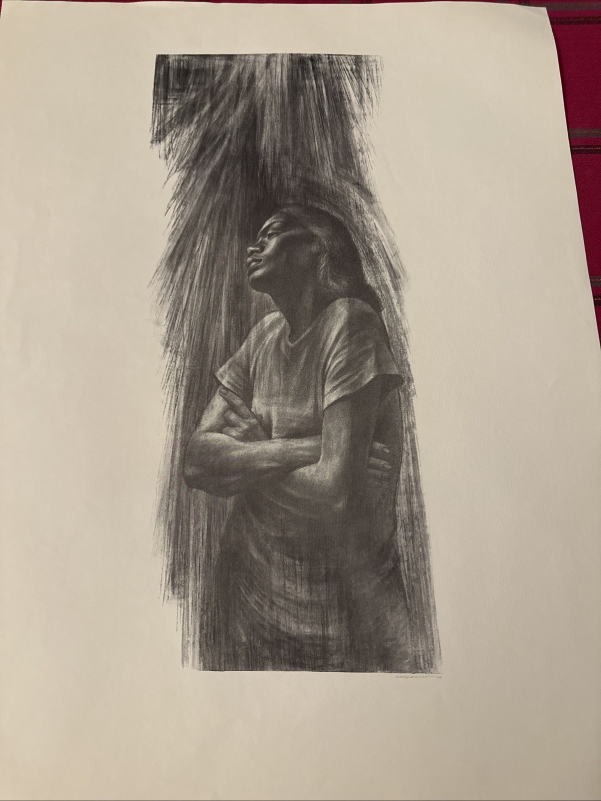 Charles White, African-American Social Nocturne 22×17