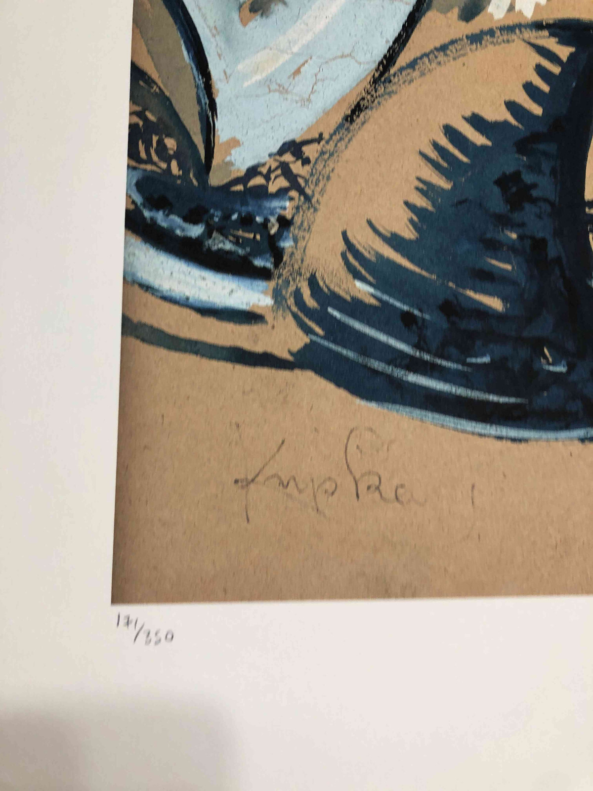 Frantisek Kupka Lithography off set cm 50×70 signing on plate with certificate