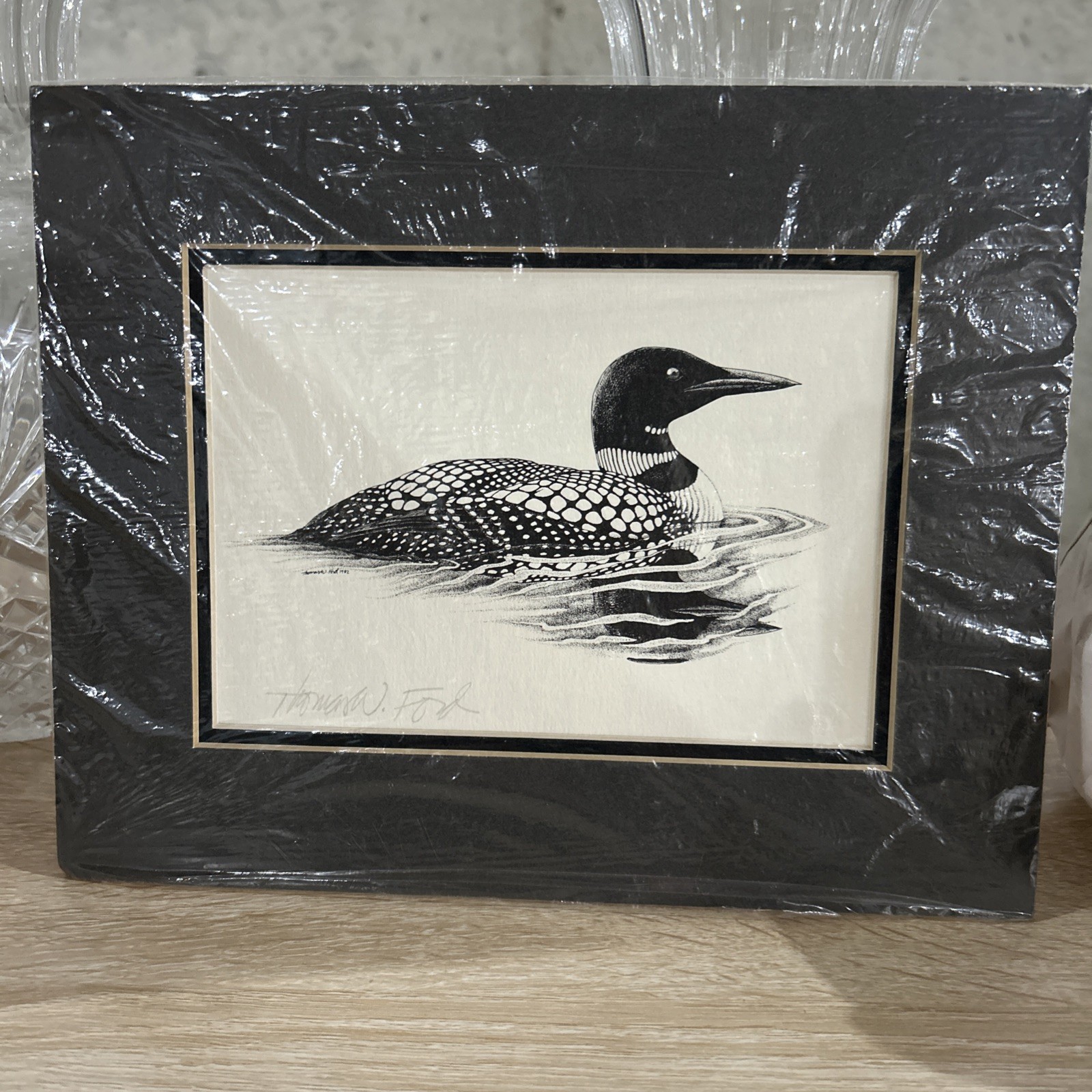 Signed THOMAS FORD Lithograph? Duck Image 1982