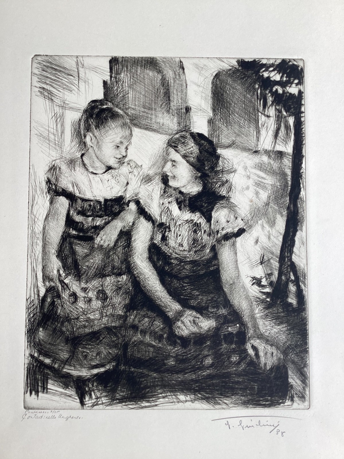 Beautiful 1938 Etching Edition 7/25 Signed Great Condition