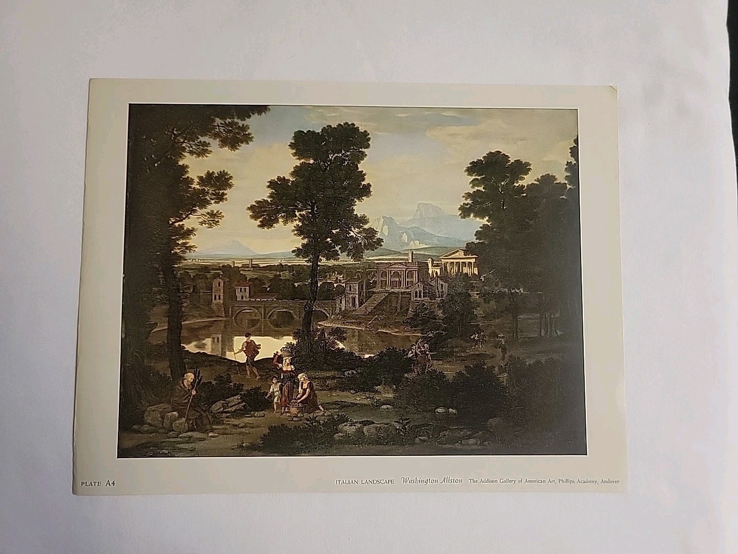 Vintage Metropolitan Seminars In Art Plate A4 Italian Landscape 12″x9″