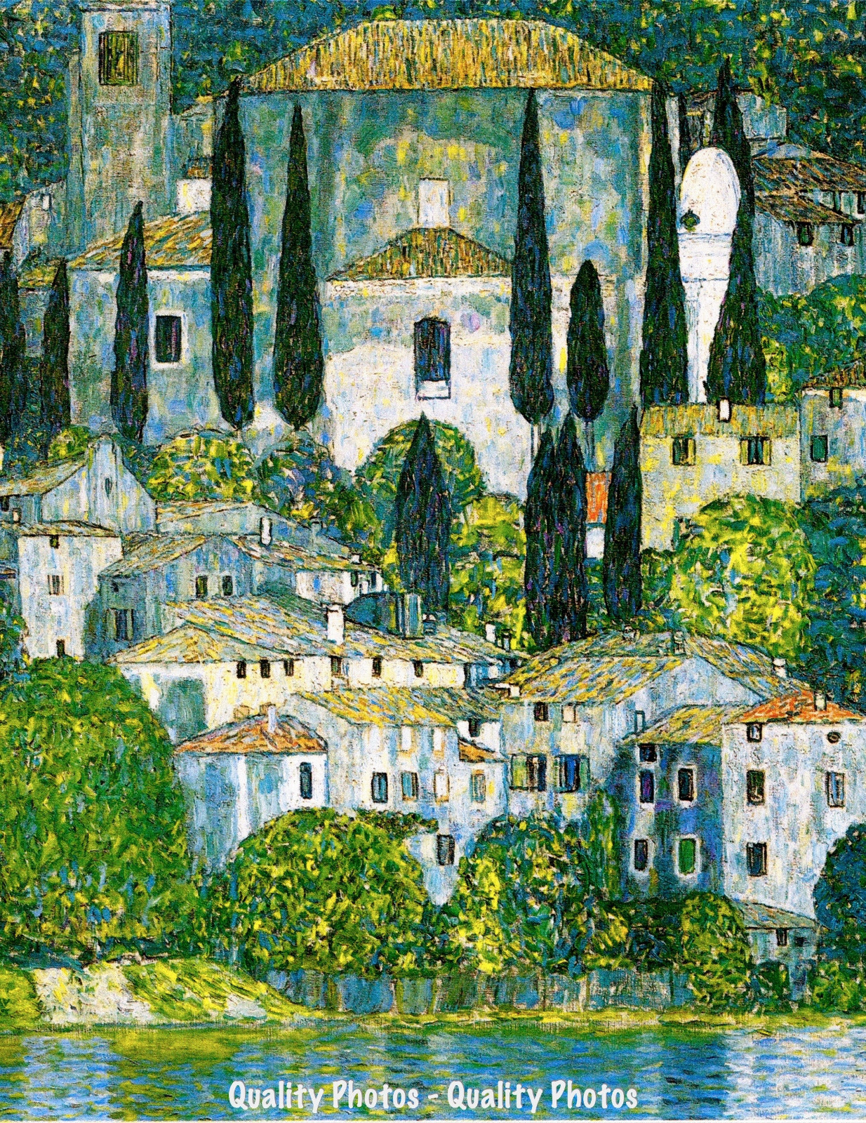 Church In Cassone 8.5×11″ Photo Print Gustav Klimt Impressionism Landscape Art