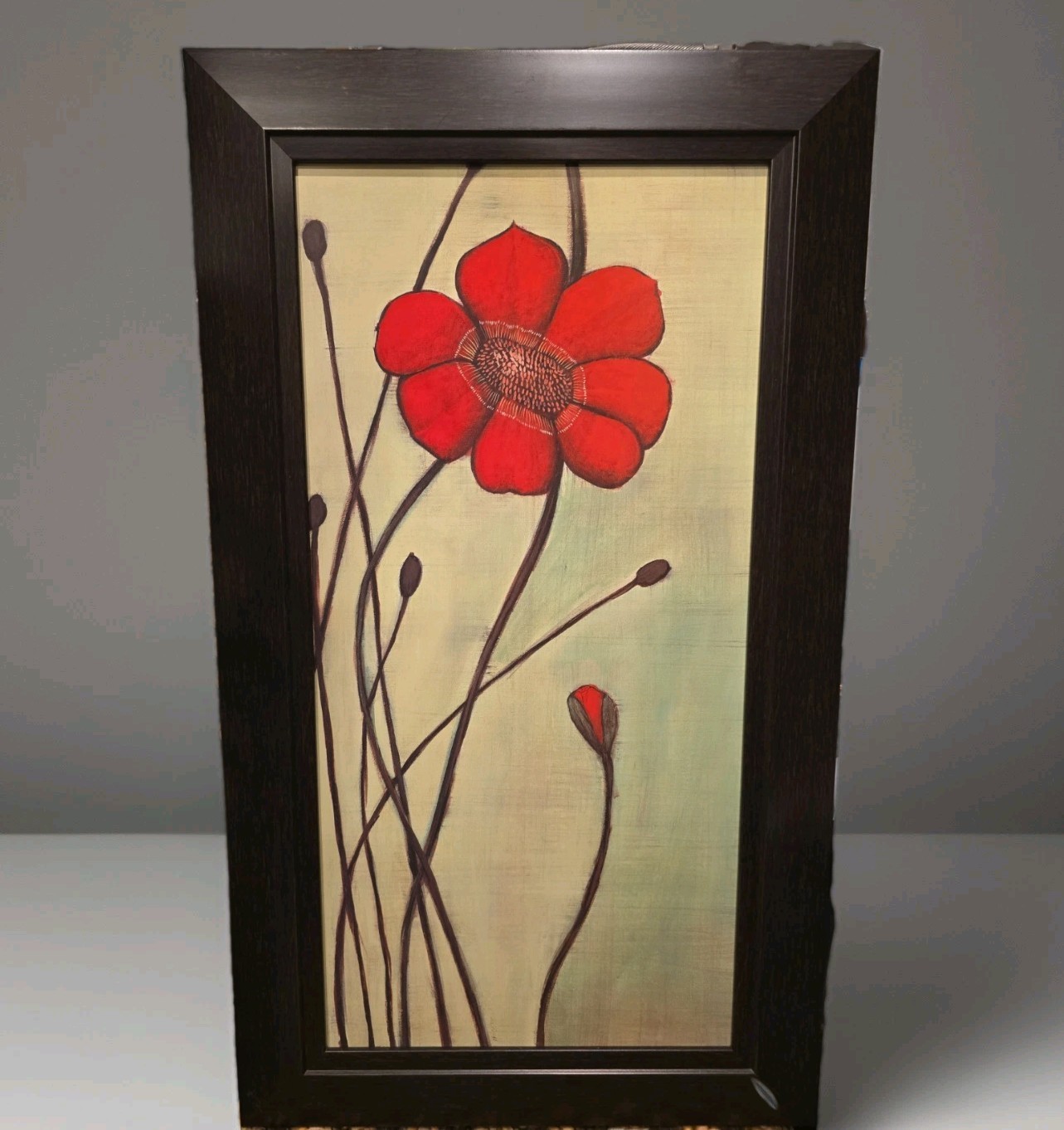 Eclat Rouge by Ella Codo Gallery Wrap Framed Canvas Art Giclee Technique