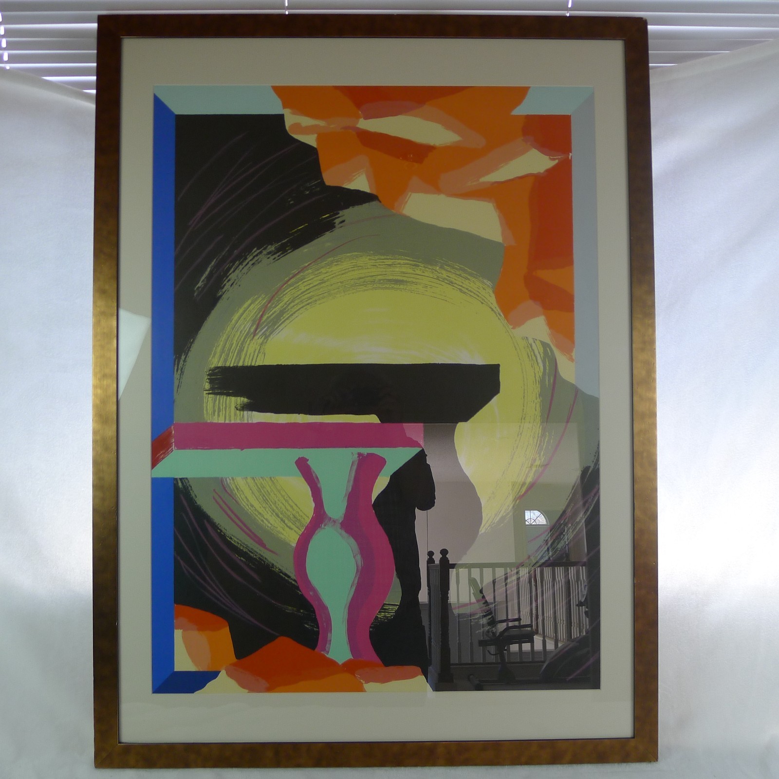 Jedd Garet Listed Artist “Orange Rocks” 46/50 Signed Lithograph Cirrus Editions