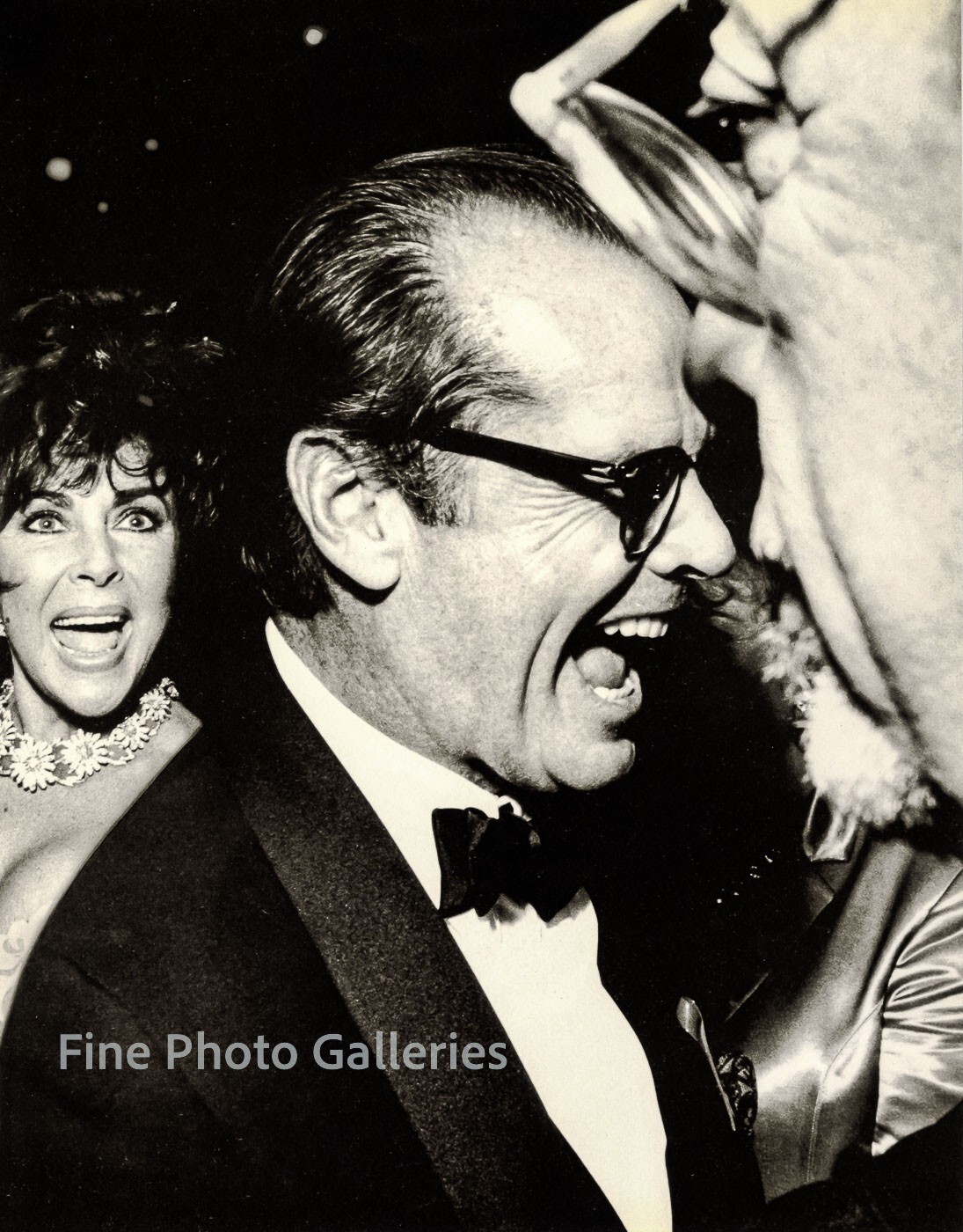 1993 Vintage RICHARD AVEDON Actors JACK NICHOLSON & LIZ TAYLOR Duotone Photo Art