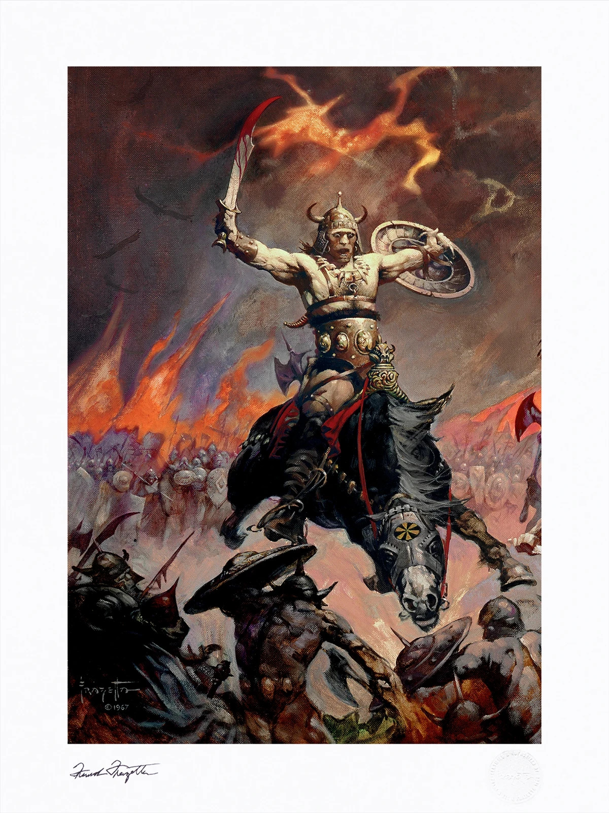 NEW SEALED The Berserker Art Print – Frank Frazetta Frazetta Jr. Enterprises