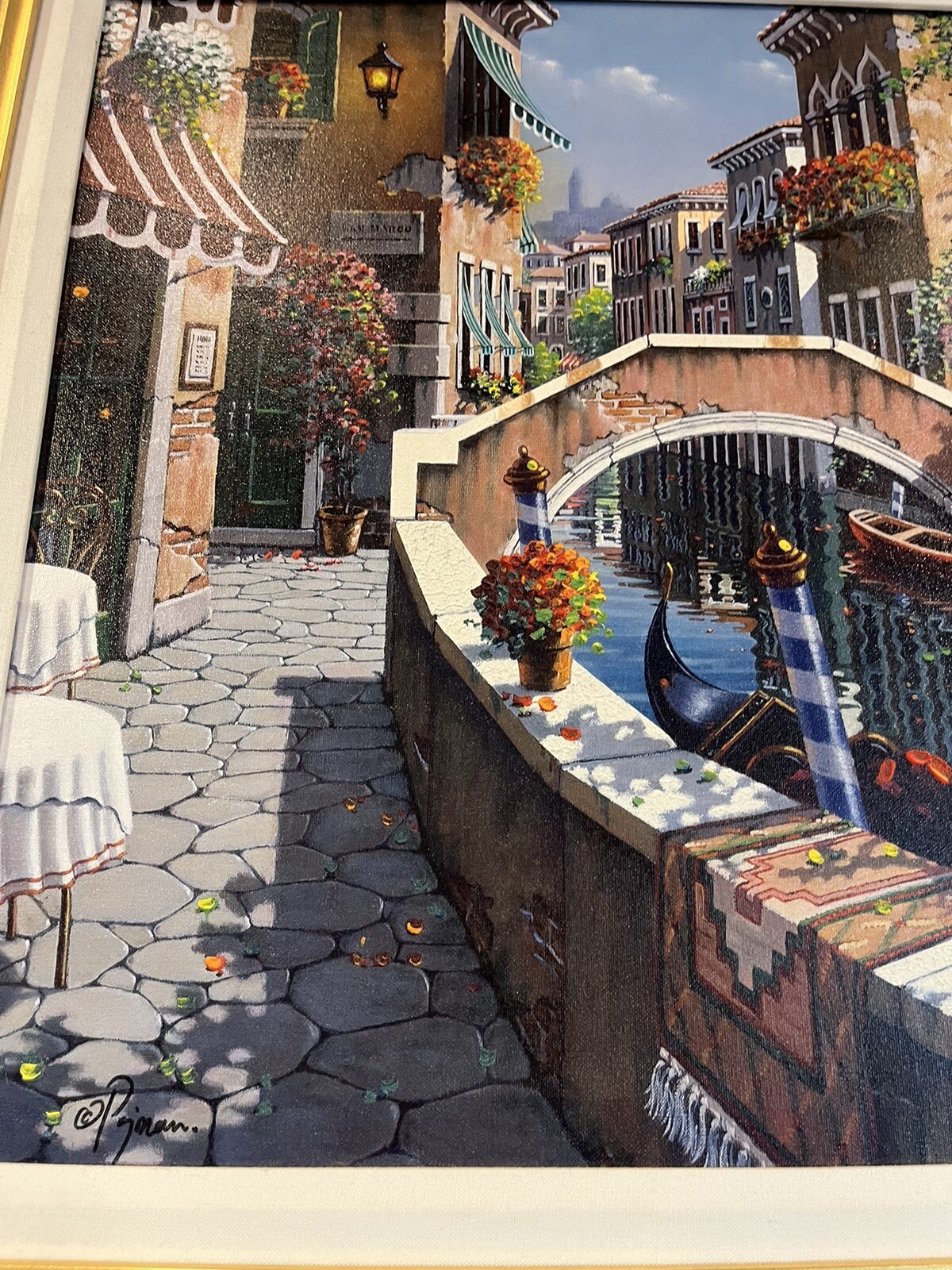 Bob Pejman Passage To San Marco Deluxe Edition 26×32 Gold Framed Large 21/45