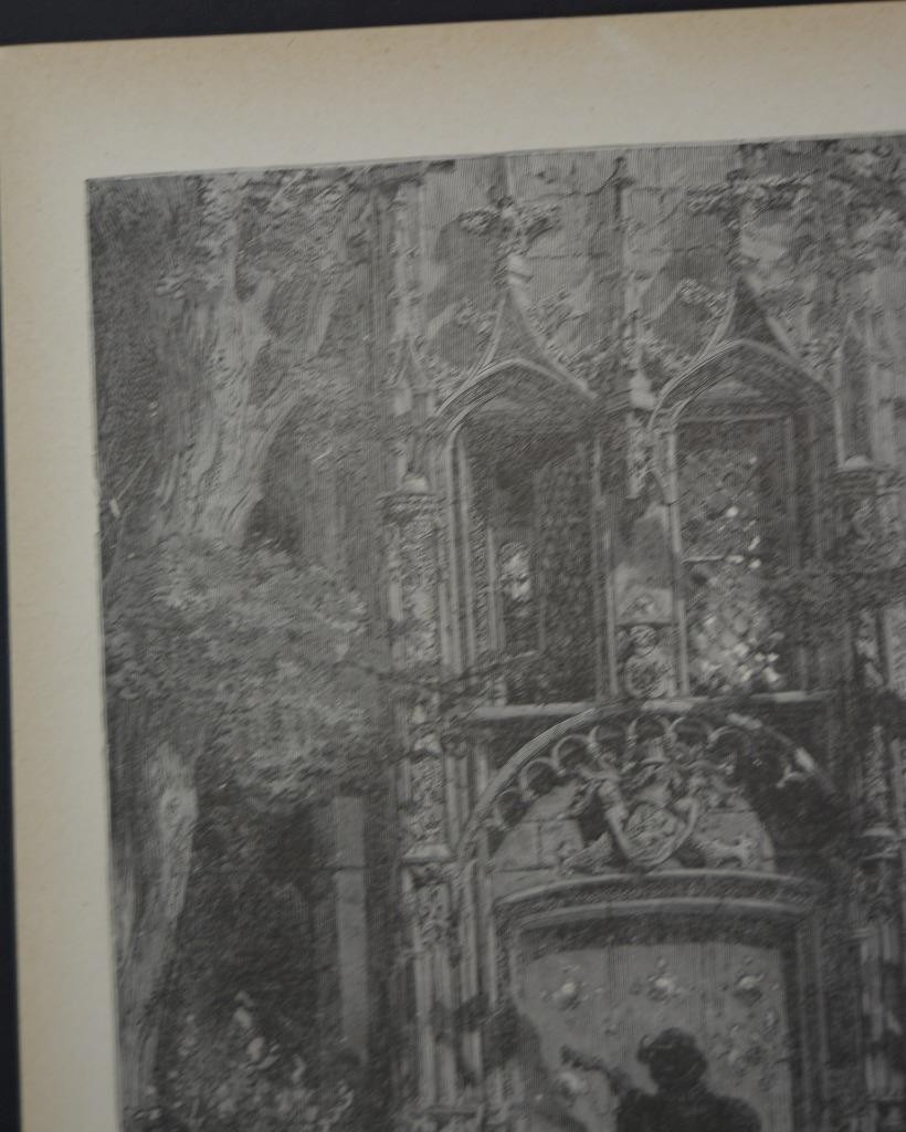 Antique Gustave Dore Don Quixote The Mock Serenade 1880 Art History