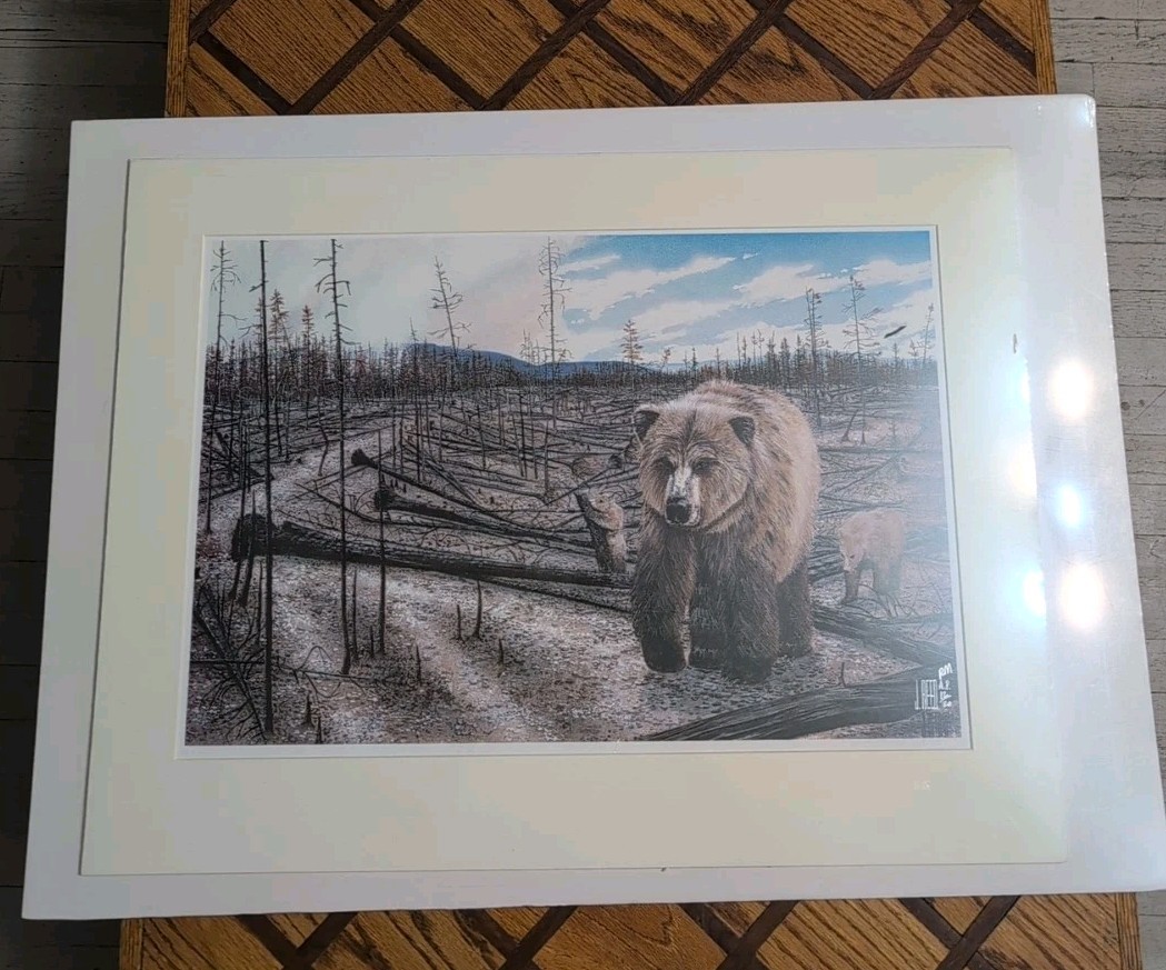 Three 1990s Yellowstone Prints James Reed RM A.P. 12/20 Buffalo Moose Bear