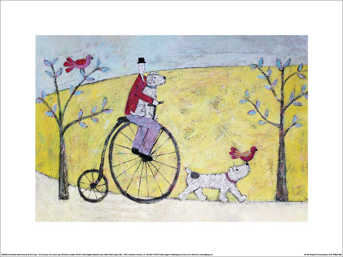 Annora Spence – On the Unicycle – Official Fine Art Print – 3 sizes available