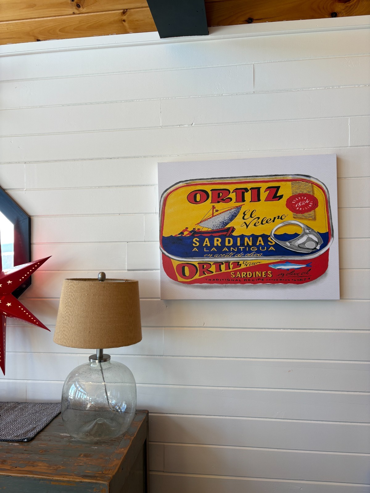 Tin of Sardines Original Painting – Food Still Life Art