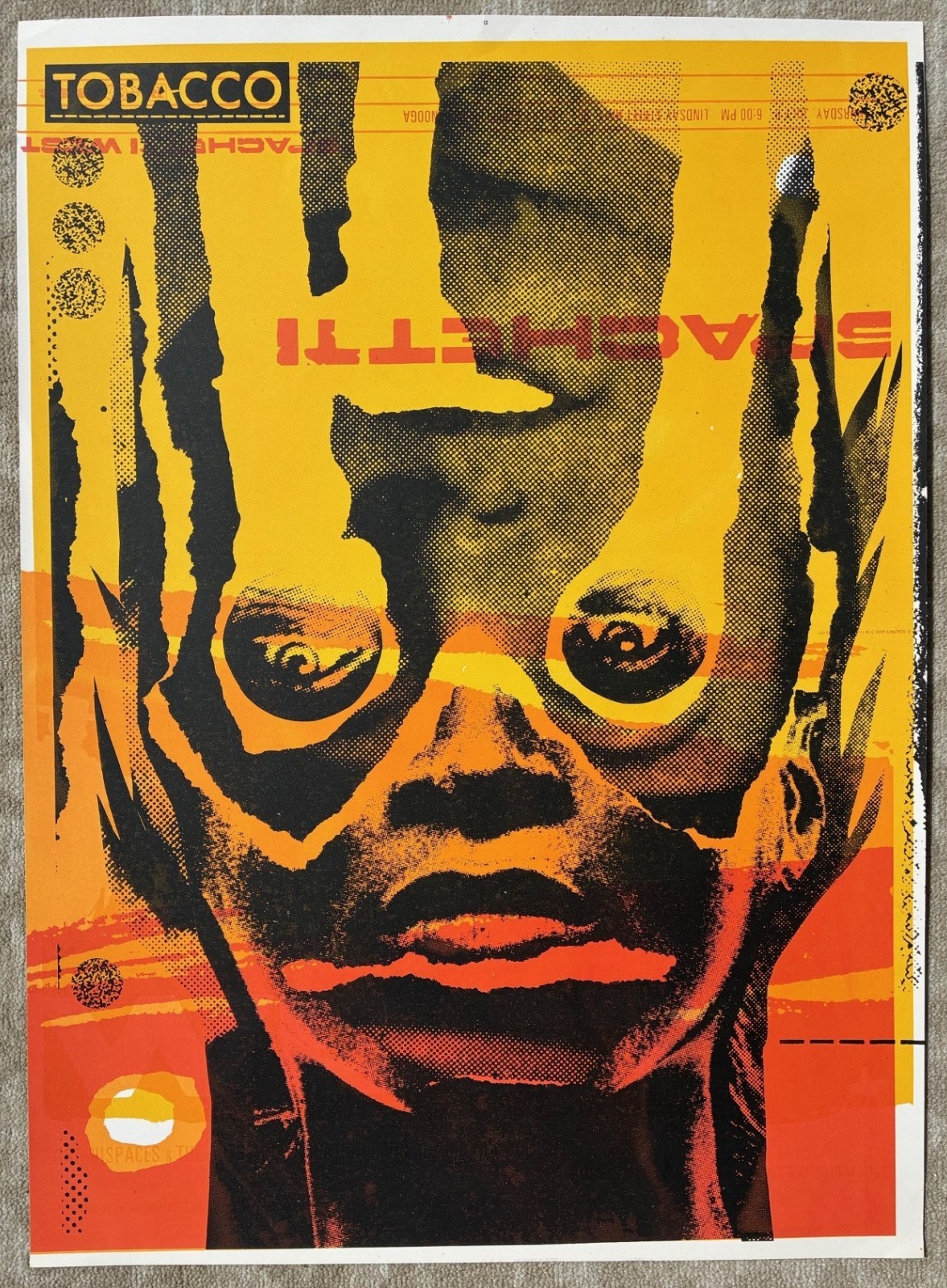 TOBACCO Black Moth Super Rainbow Psychedelic Rock Concert SCREEN PRINT Poster
