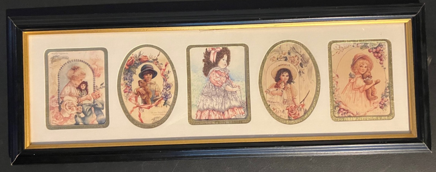 Vintage “Yard-Long” Print Titled “Butterfly Time” By Artist Maud Humphrey