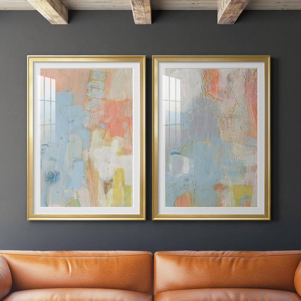 Cully I by Wexford Homes 2-Pieces Framed Abstract Paper Art Print 18.5 In. X 24.