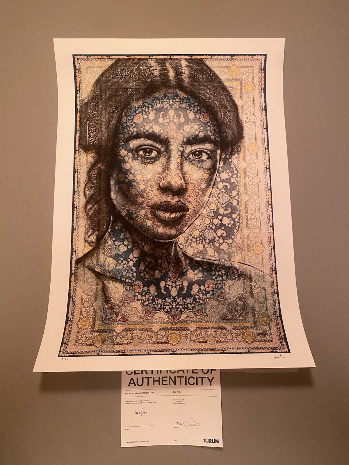 Mateo Dilara Art Print Standard Edition Signed Numbered X/10 COA