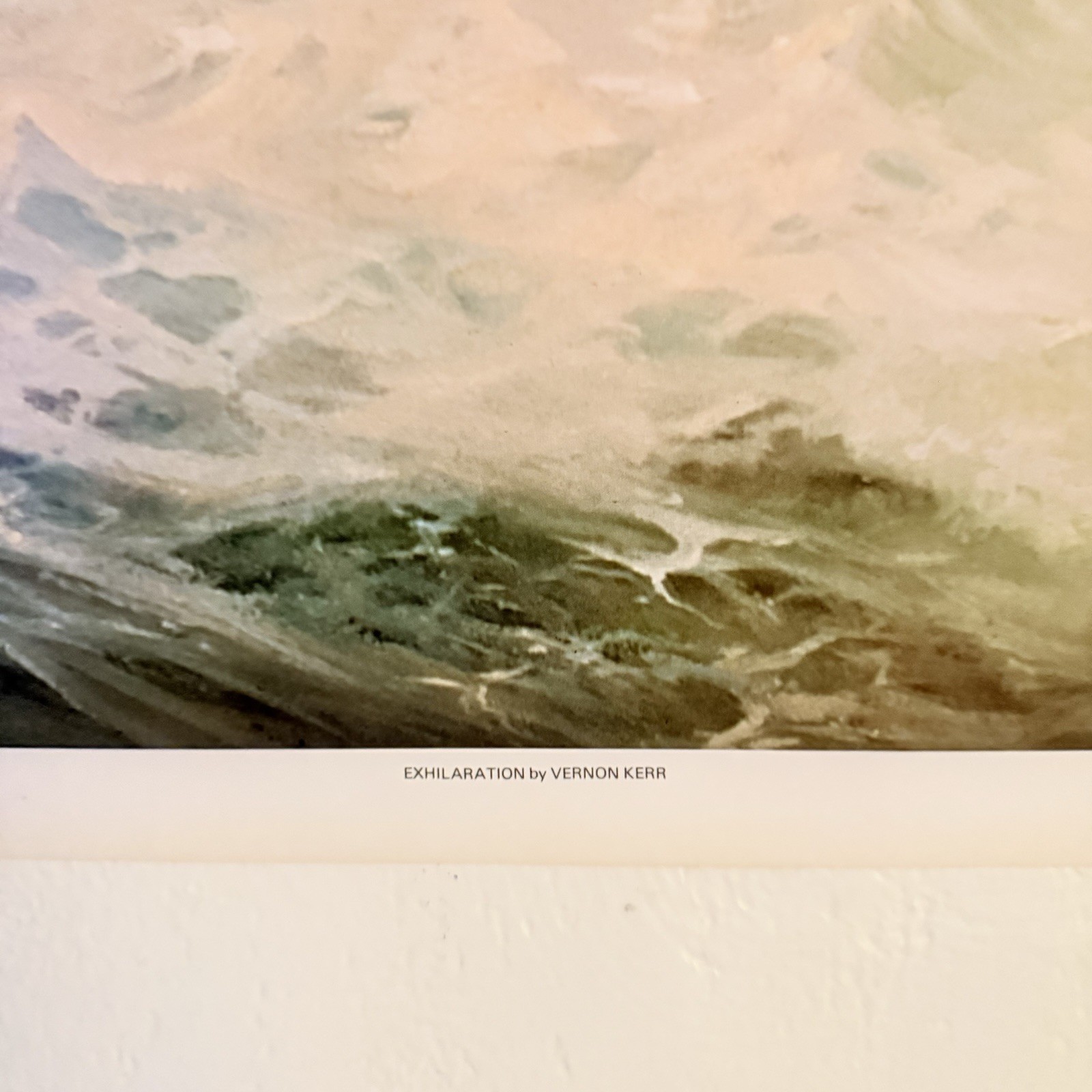 VERNON KERR Exhilaration Art Print Vintage Litho Large 38×25.5” 1977 Landscape