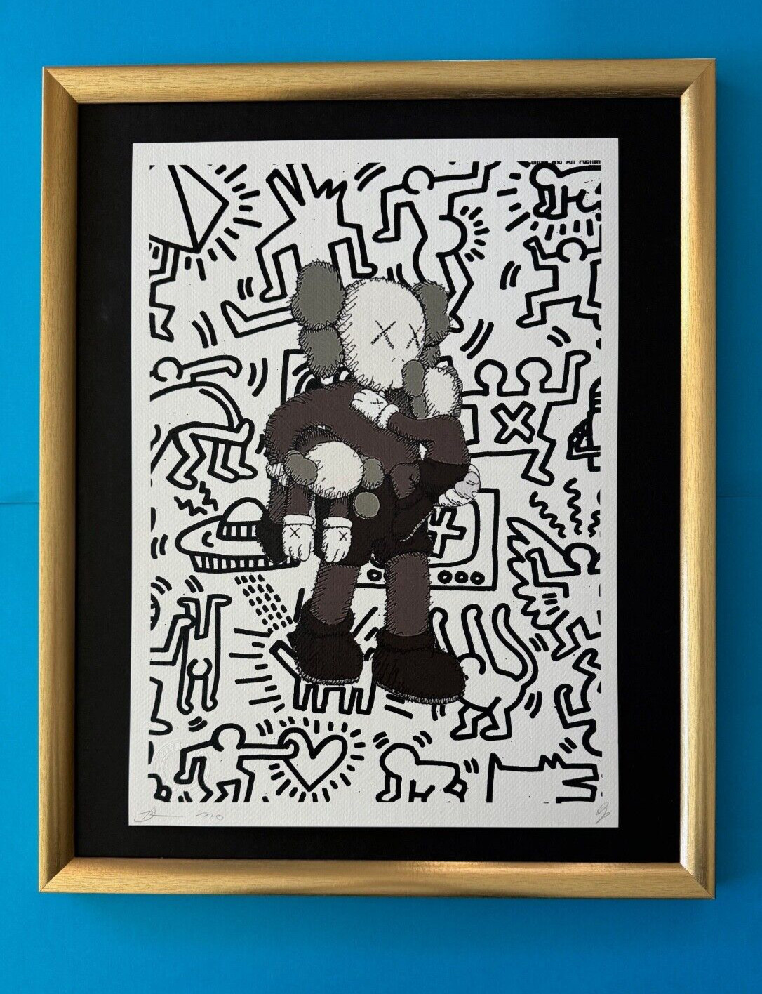 DEATH NYC Hand Signed LARGE Print COA Framed 16x20in Certified Graffiti Urban @/