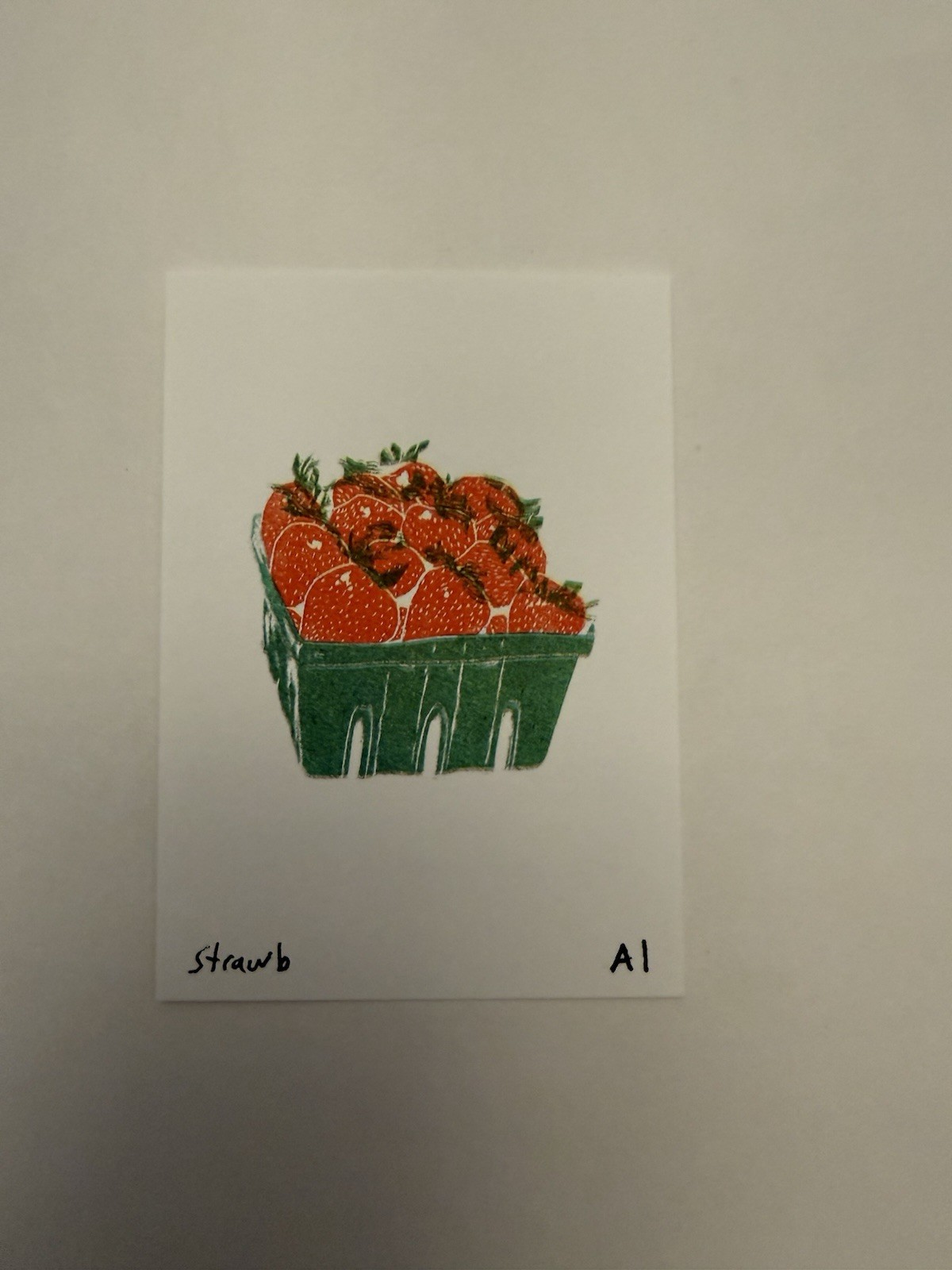 Ana Anastasia Inciardi Mini Print Strawberry Pint Strawbs Light Green Variant