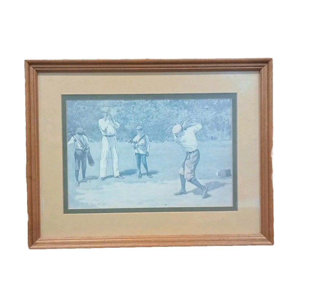 Arthur Burdett Frost SAND TRAP print Lithograph Framed 17.25″ X 13″