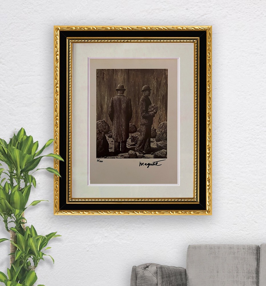 René Magritte, Hand-Signed Original Print With COA + $3,500 USD Appraisal