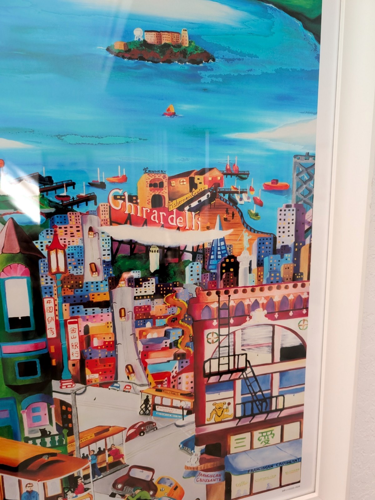 Linnea Pergola “Hills Of San Francisco” Framed Poster Art Print 32″x28”