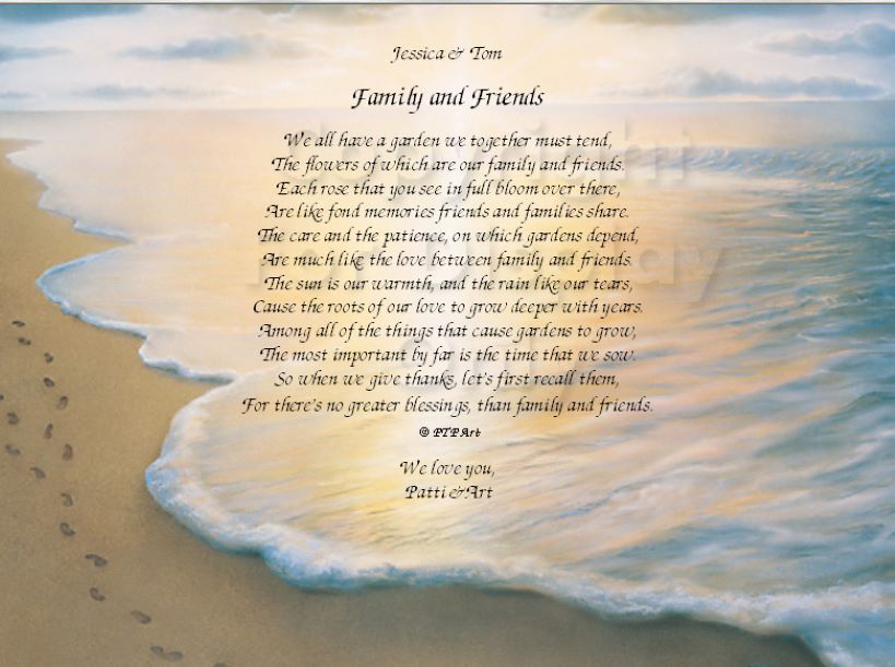 Friendship Friend No Greater Blessings Sentimental Personalized Gift Print 1130