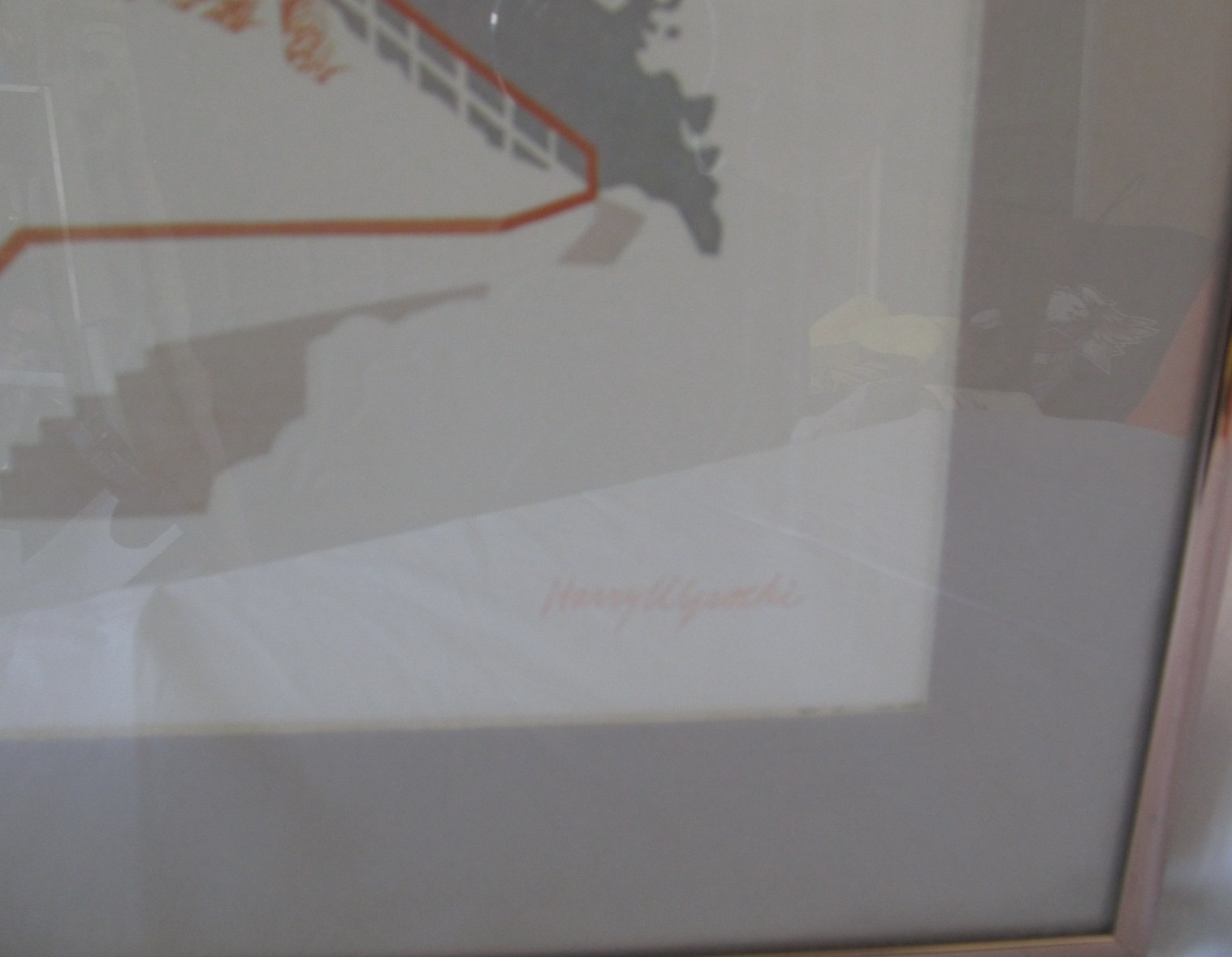 Vtg. Harry Wysocki Lighthouse Embossed Coastal Print Framed 1980’s Nautical Art