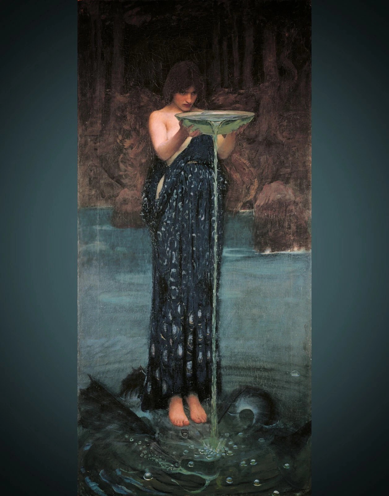 Circe Invidiosa by – John William Waterhouse wall Art Home Decor