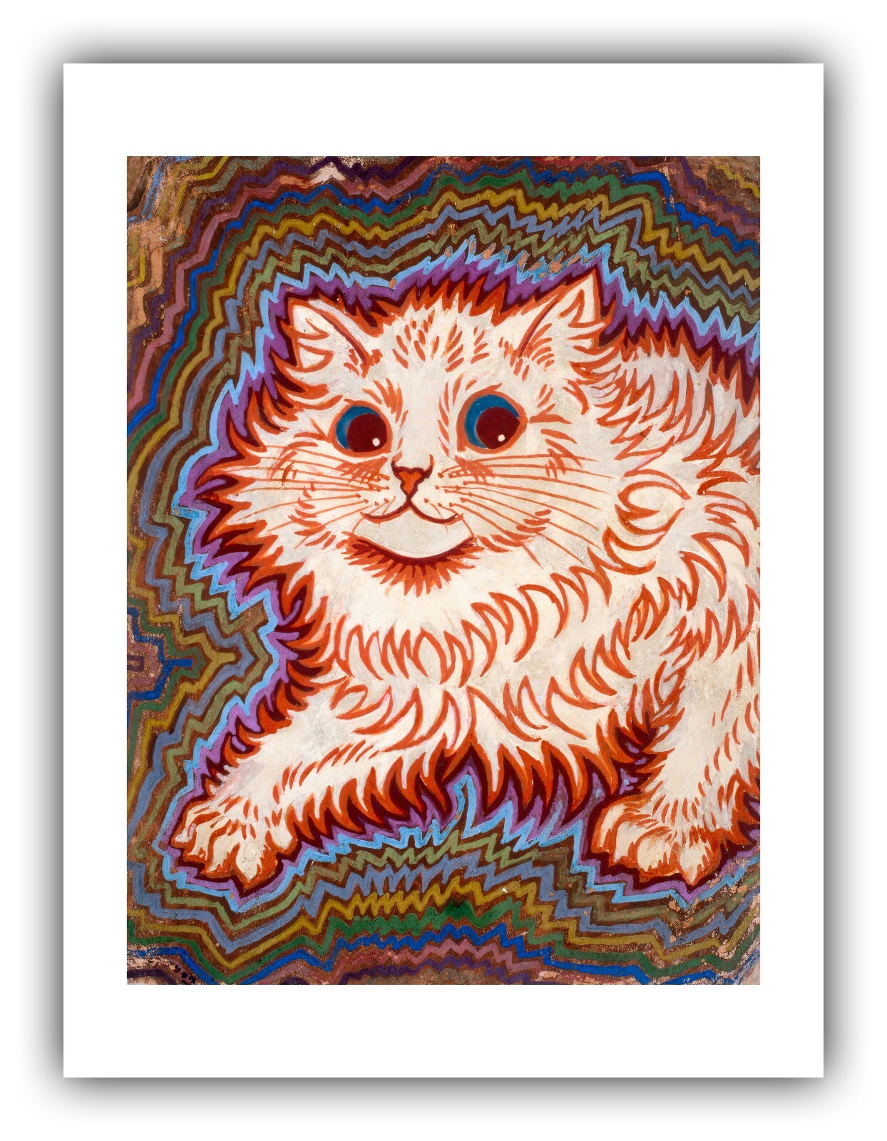 Louis Wain : “Kaleidoscope Cats III” — Giclee Fine Art Print