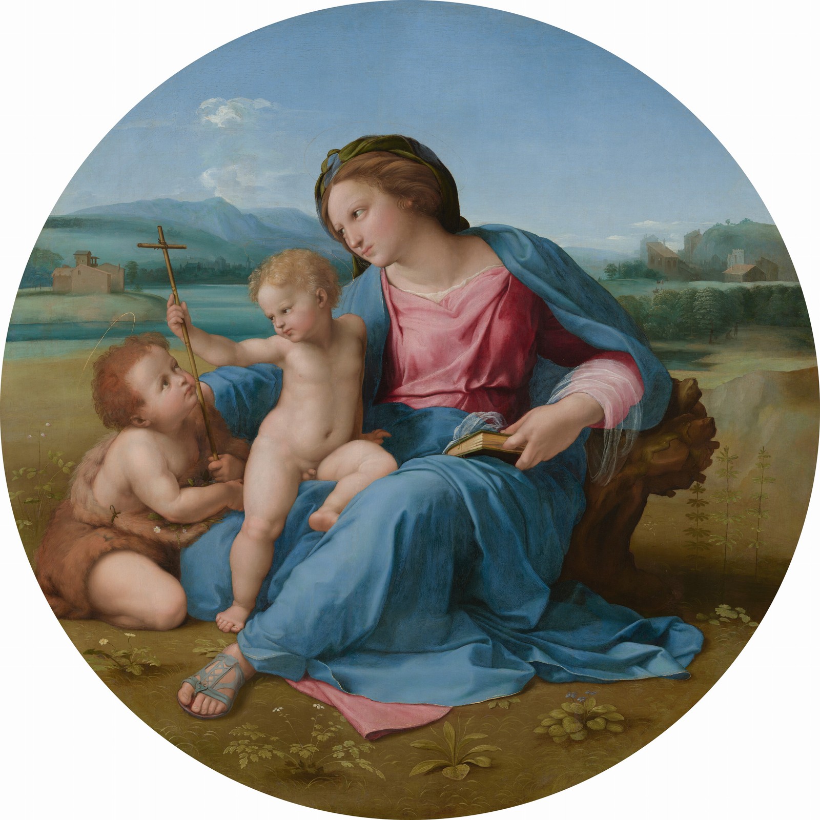 Raphael Art Poster The Alba Madonna John The Baptist Print Gallery Wall Decor