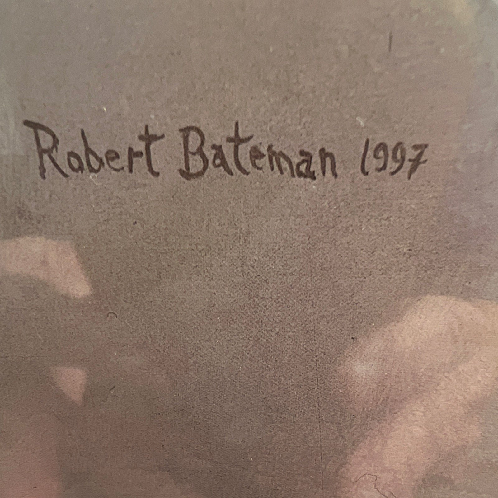 Robert Bateman Signed Framed Matted Realism Bison Print on Paper 1997