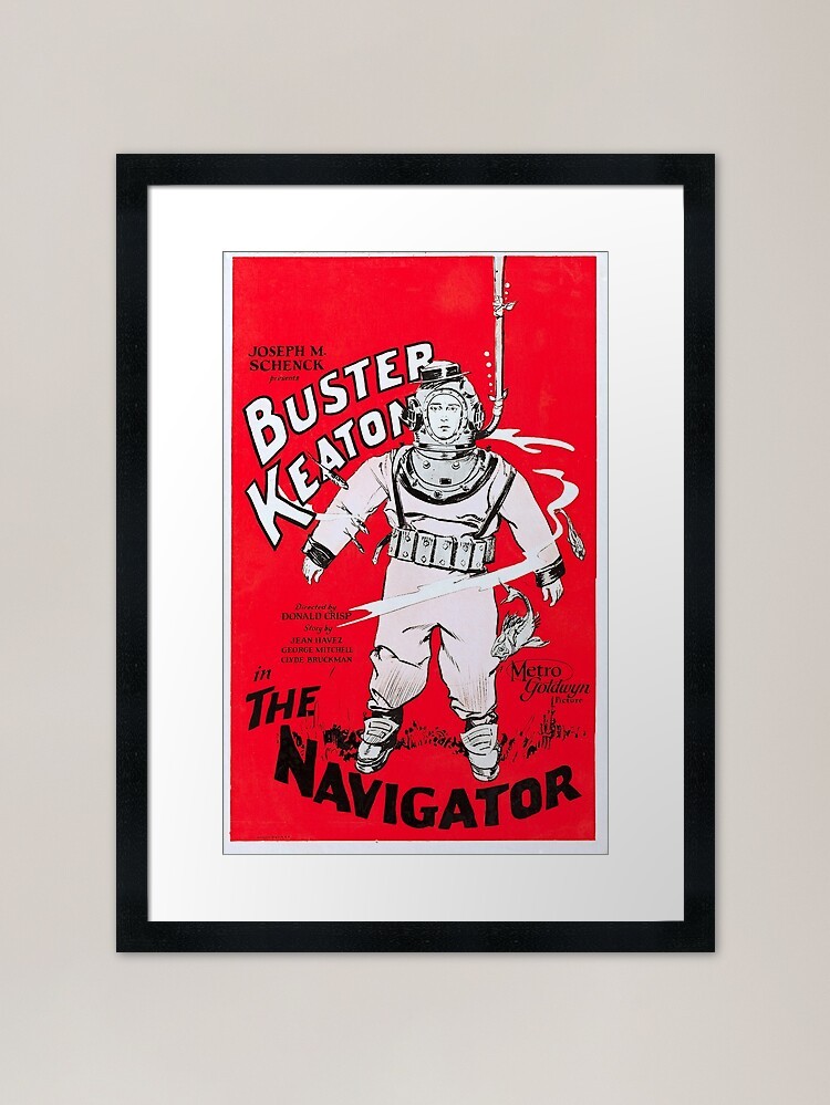The Navigator, Buster Keaton Film P Framed Wall Art Poster Canvas Print Picture