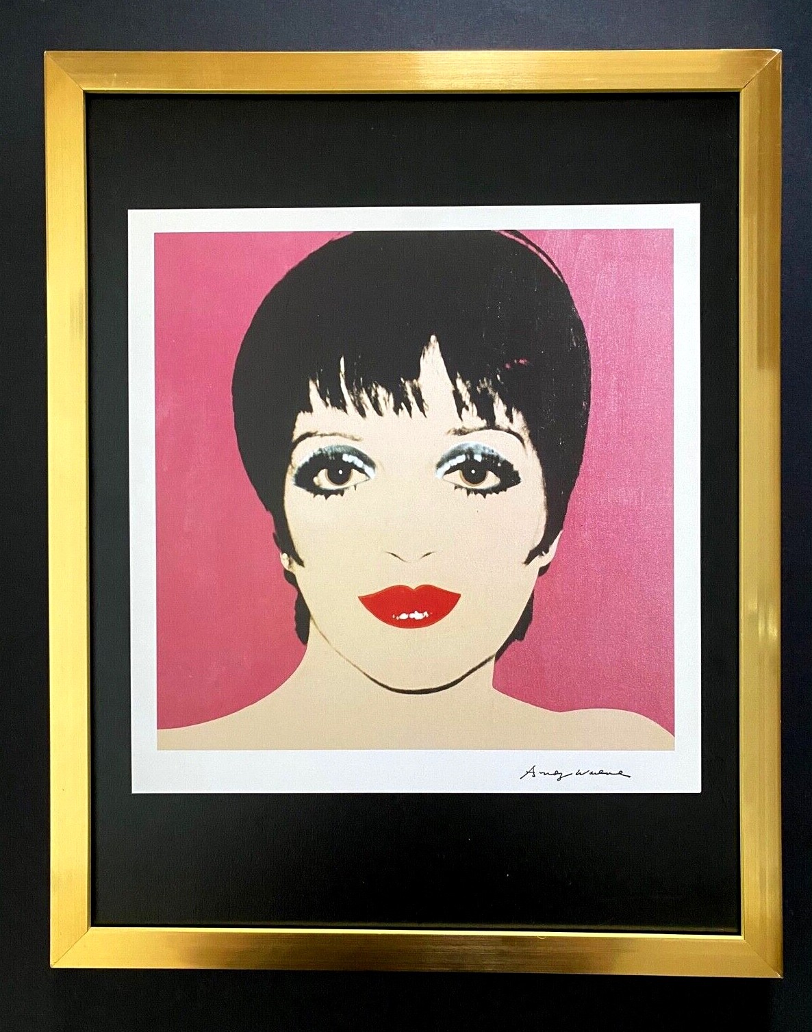 Andy Warhol | Vintage 1984 Liza Minelli Print Signed | Mounted and Framed