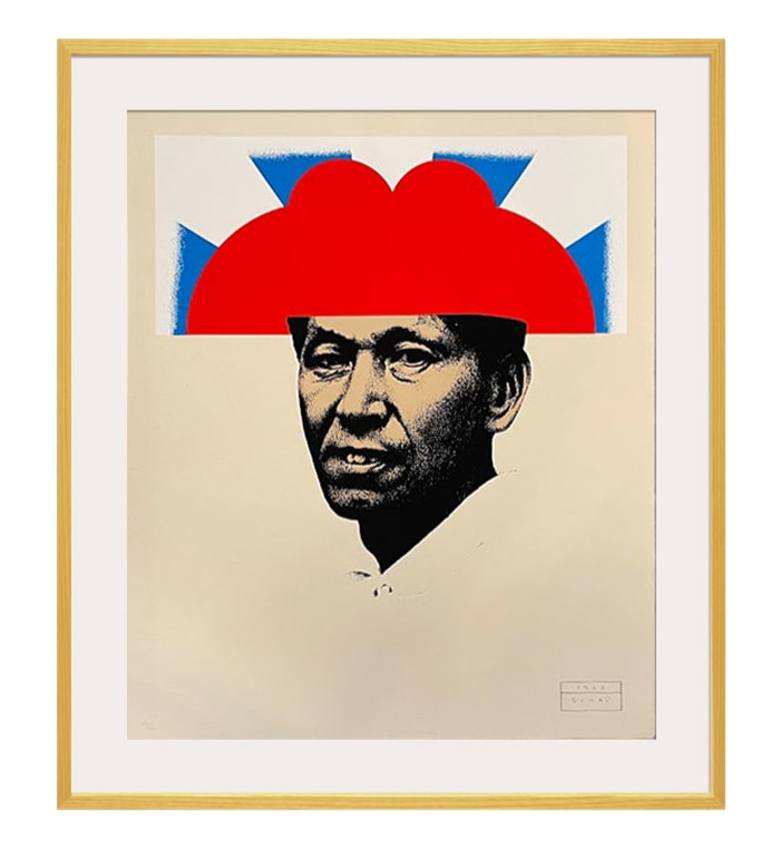 Kumi Sugai ” AUTO-PORTRAIT ” 1968 Silkscreen Print Autograph H 29.5 x W 25.5 in