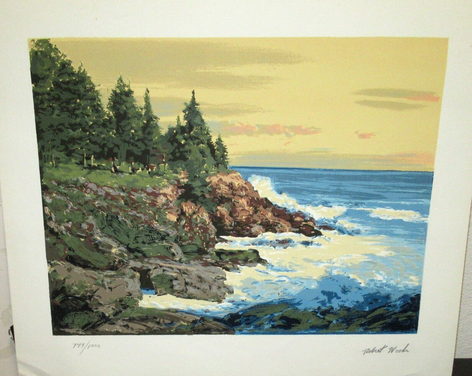 ROBERT WOOD LIMITED EDITION HAND SIGNED IN PENCIL LANDSCAPE SERIGRAPH #4