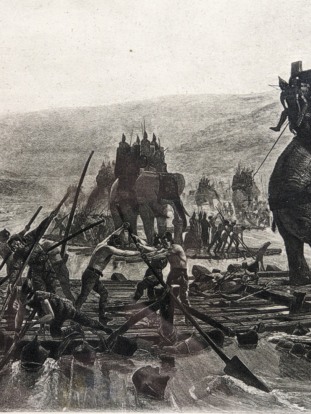 Goupil & Co Photogravure Of Motte’s 1878 Hannibal Crossing The Rhone