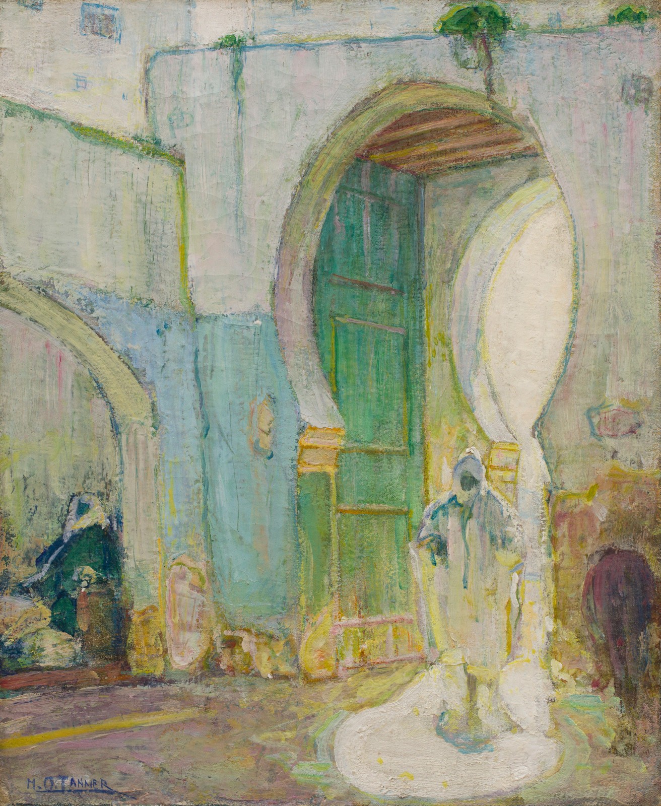 Henry Ossawa Tanner Gateway Tangier Morocco Arch 1912 Fine Art Print 17″ x 22″