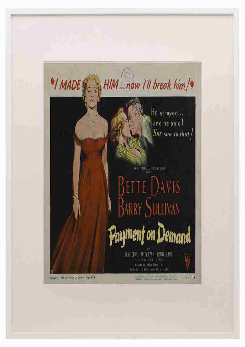 Payment on Demand 03 Film A3 A4 Framed Print Picture