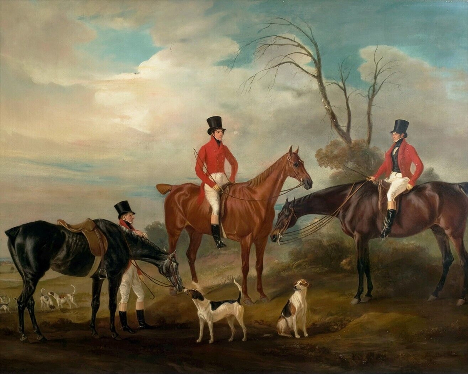 Fox Hunt English Top Hats Print 11×14 Museum 100% Cotton Giclee Paper A53