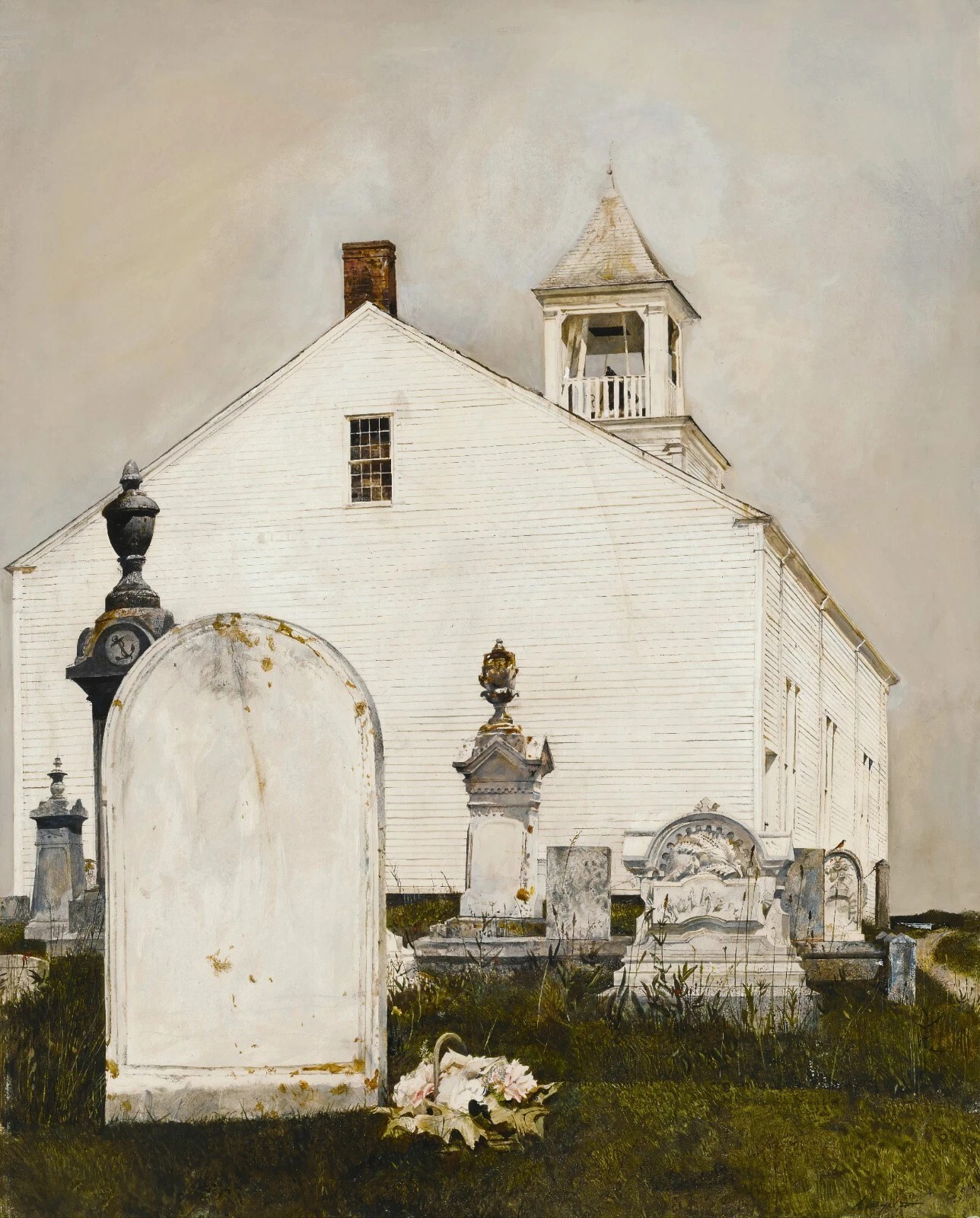 Andrew Wyeth Perpetual Care vintage art print antique painting