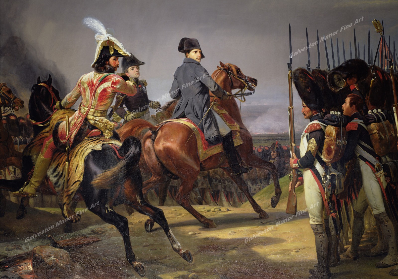 The battle of Jena, October 14, 1806 by Antoine Charles Vernet Giclee Art Print