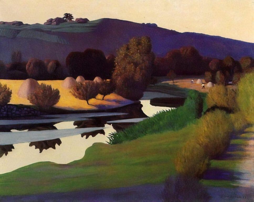Evening on the Loire : Felix Valloton : 1923 : Archival Quality Art Print