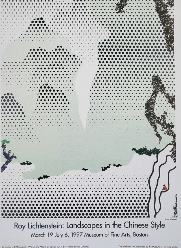 Roy Lichtenstein “Landscape in the Chinese Style” mounted offset Poster 2019