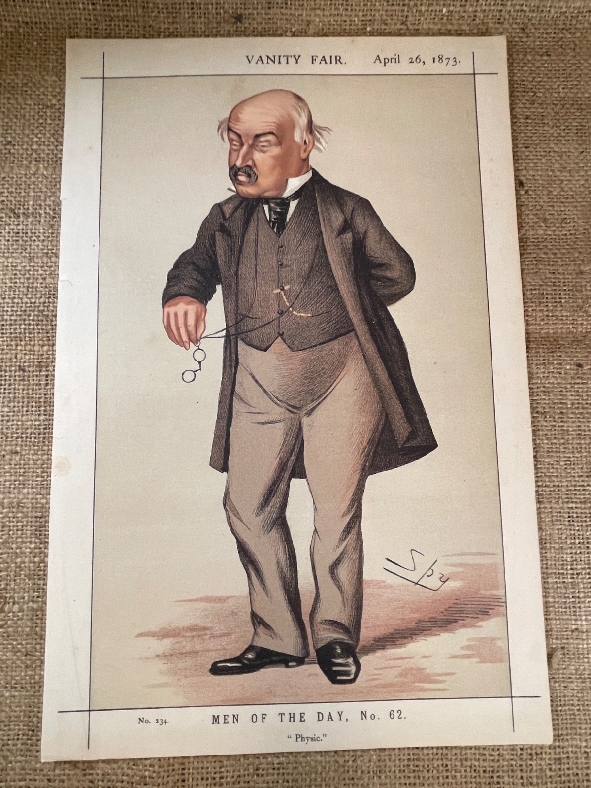 1869-73 Vanity Fair Men of the Day Lithographs Original 18 different Portraits